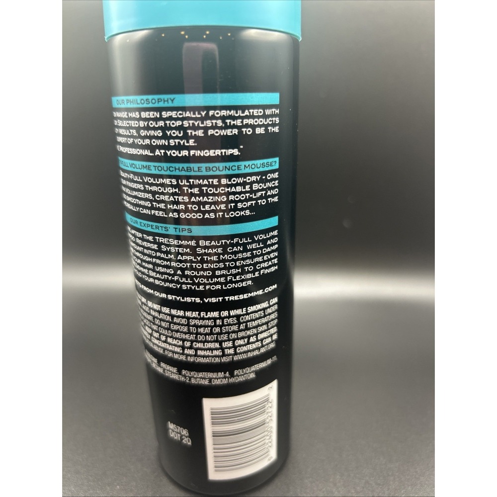 TRESEMME EXPERT BEAUTY FULL VOLUME TOUCHABLE BOUNCE MOUSSE 6.77 FL OZ - Picture 3 of 5